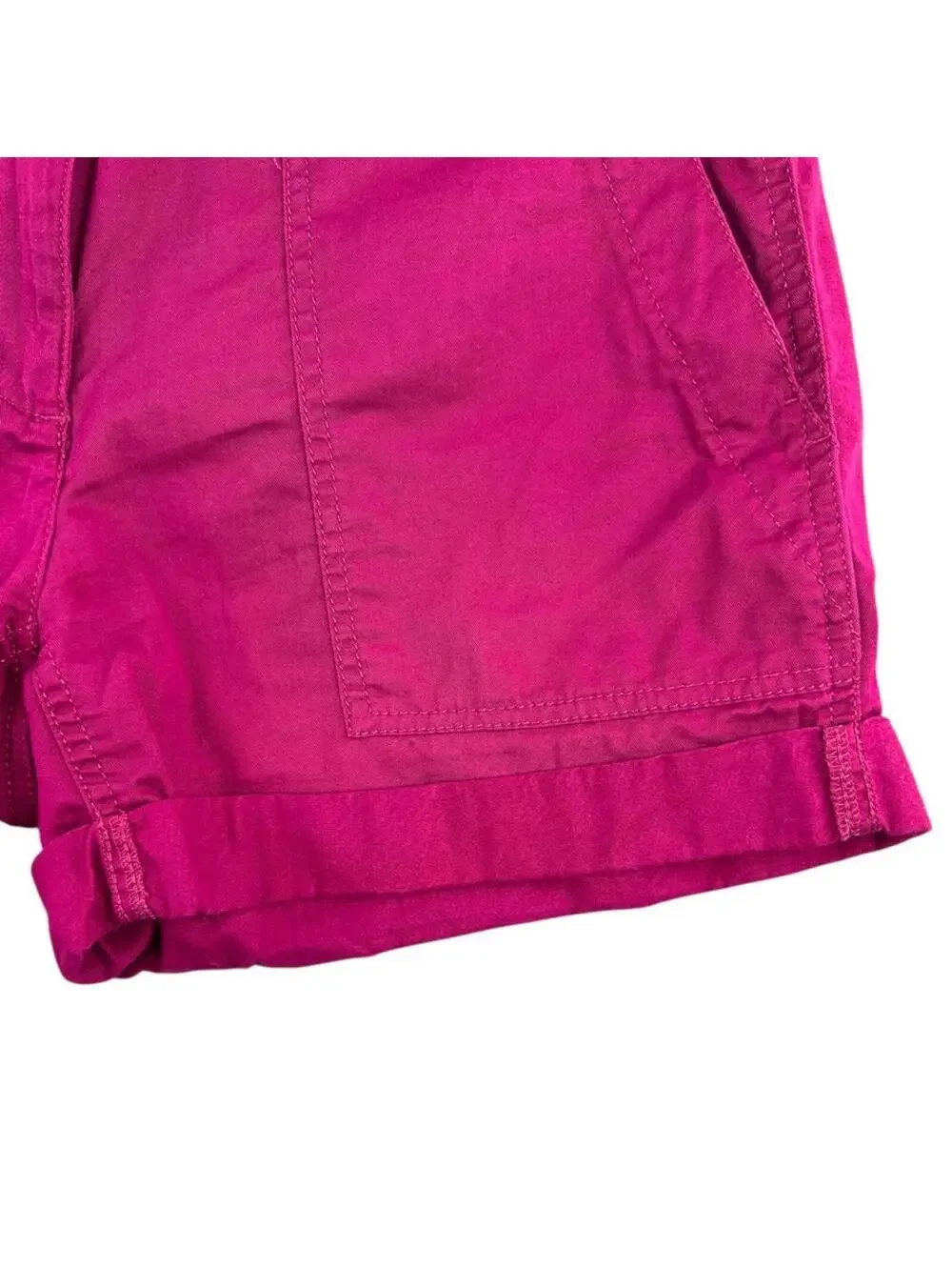 Ann Taylor LOFT Magenta Boyfriend Cargo Shorts